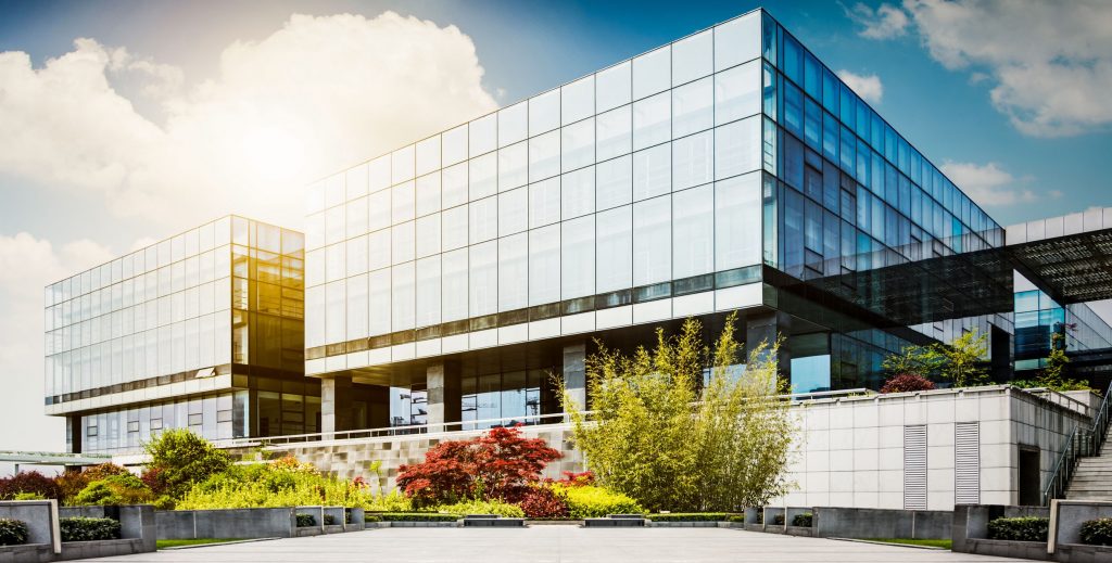 Exterior of an office building