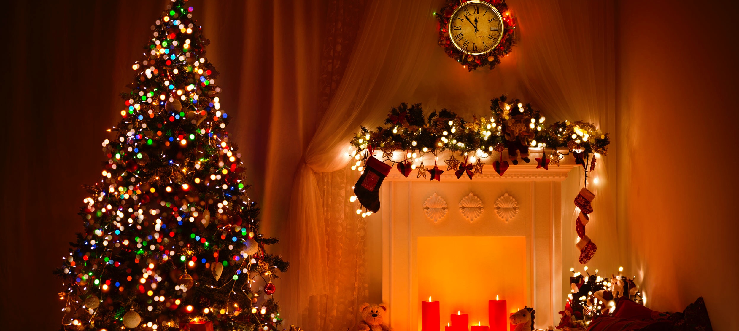 Christmas tree and decorations
