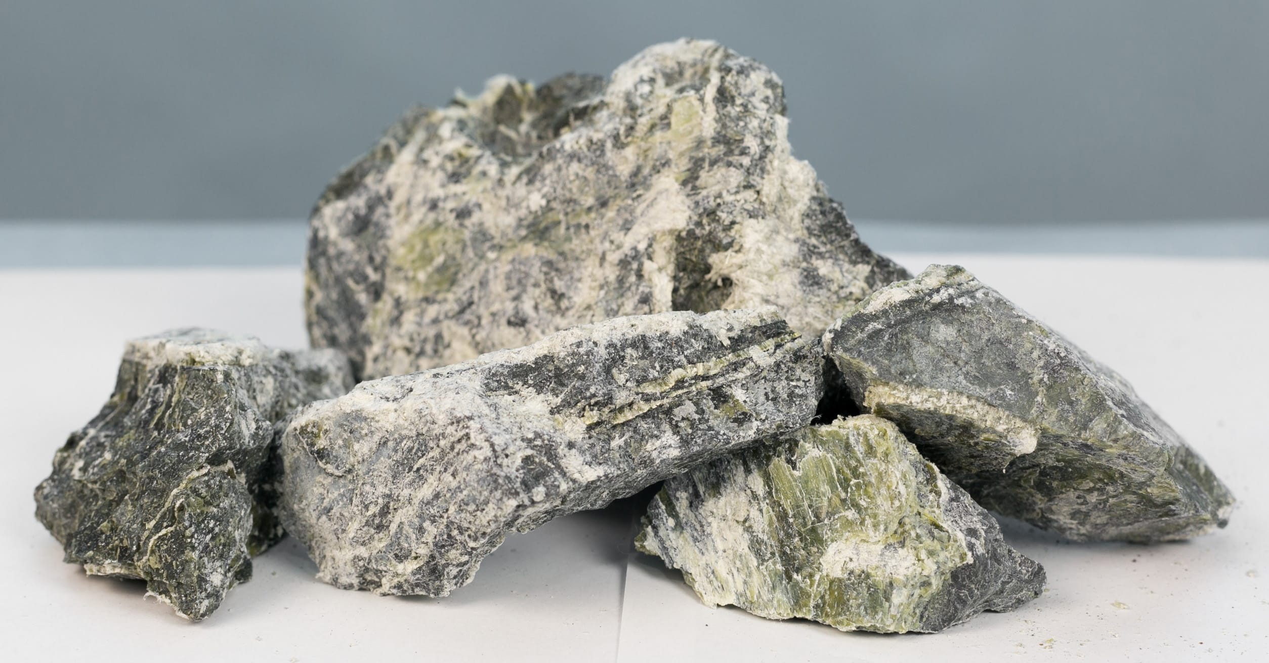 Samples of asbestos